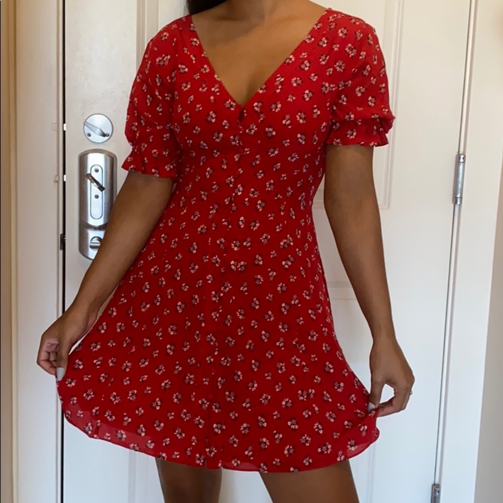 Madewell red dress